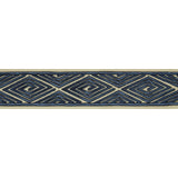 BRUNSCHWIG & FILS - LABYRINTHE TAPE- NAVY - Fabric by the Yard