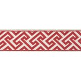 BRUNSCHWIG & FILS - SANCHI TAPE- RED - Fabric by the Yard