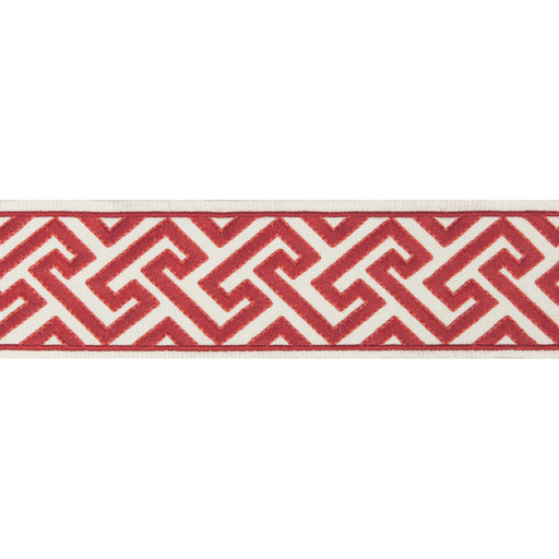 BRUNSCHWIG & FILS - SANCHI TAPE- RED - Fabric by the Yard RED