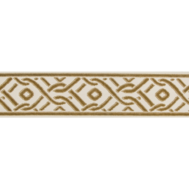 BRUNSCHWIG & FILS - PAILOU TAPE- GOLD - Fabric by the Yard GOLD