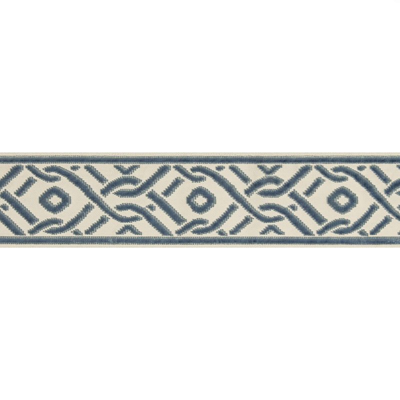 BRUNSCHWIG & FILS - PAILOU TAPE- BLUE - Fabric by the Yard BLUE