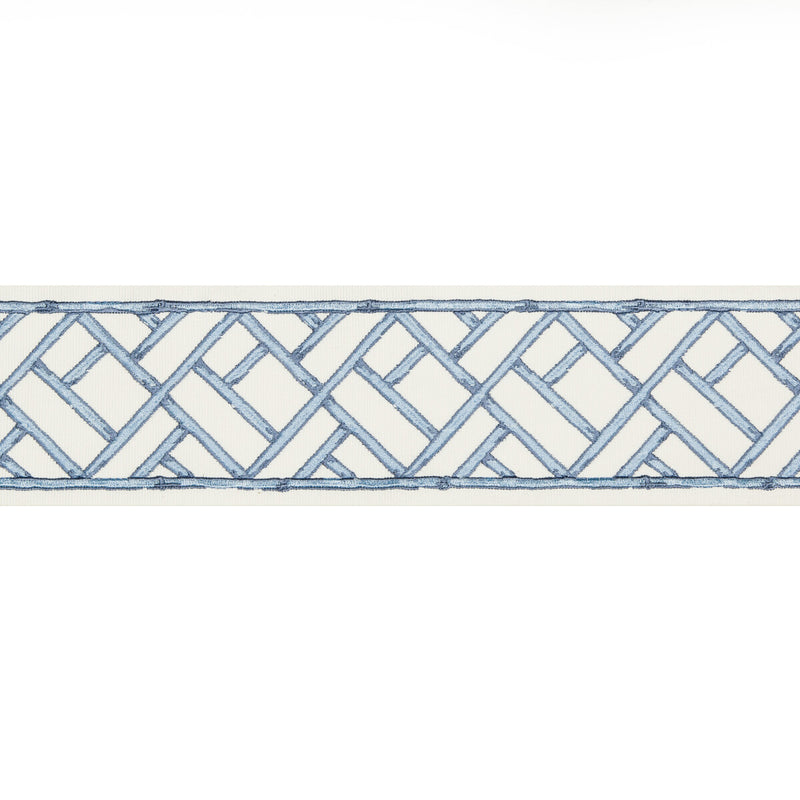 BRUNSCHWIG & FILS - TORANA TAPE- FRENCH BLUE - Fabric by the Yard FRENCH BLUE