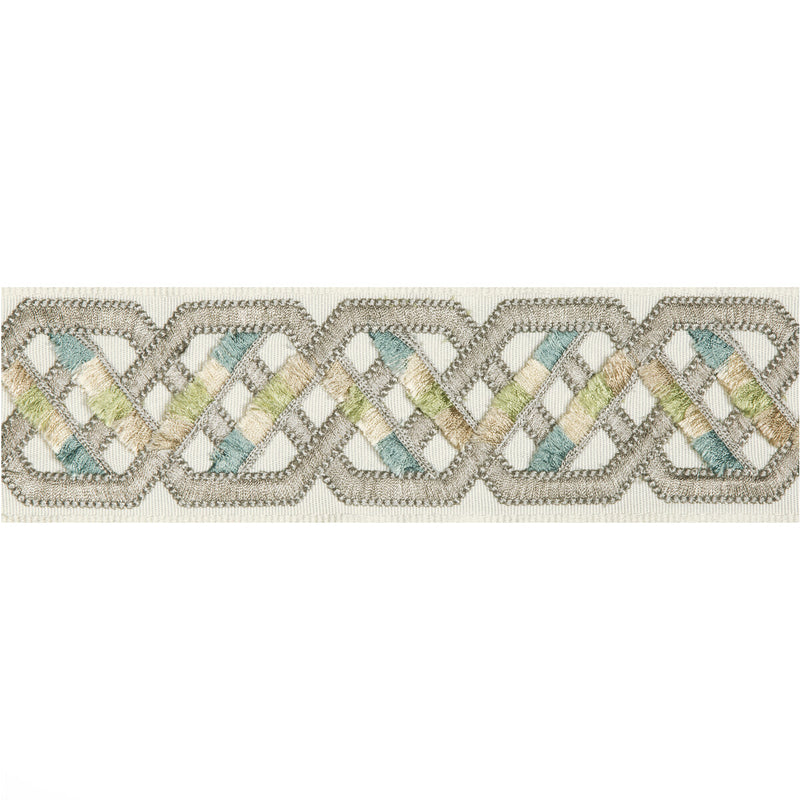BRUNSCHWIG & FILS - LORIYAN TAPE- GREY - Fabric by the Yard GREY