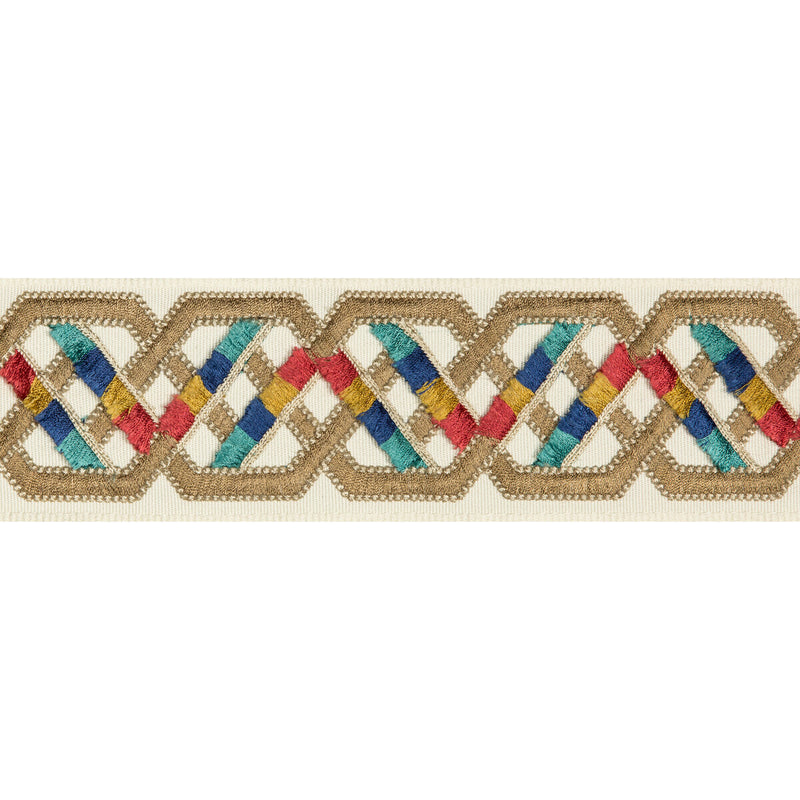 BRUNSCHWIG & FILS - LORIYAN TAPE- MULTI - Fabric by the Yard MULTI