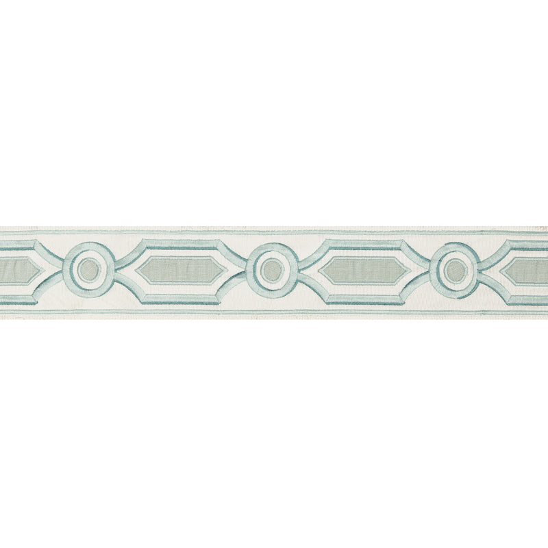 BRUNSCHWIG & FILS - GANDEN TAPE- AQUA - Fabric by the Yard AQUA