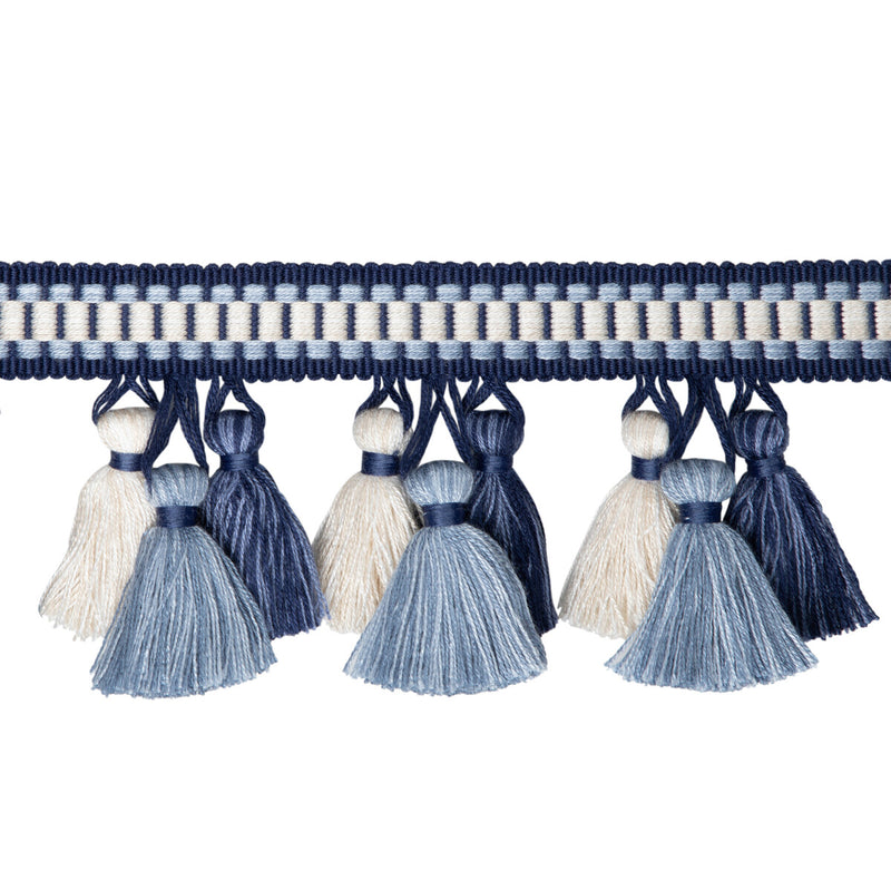 BRUNSCHWIG & FILS - ANDRE TASSEL FRINGE- NAVY - Fabric by the Yard NAVY