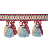 BRUNSCHWIG & FILS - ANDRE TASSEL FRINGE- ROSE - Fabric by the Yard