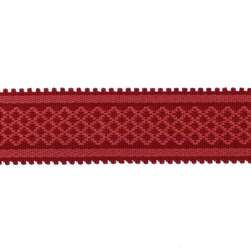 BRUNSCHWIG & FILS - BASTILLE BRAID- RED - Fabric by the Yard RED