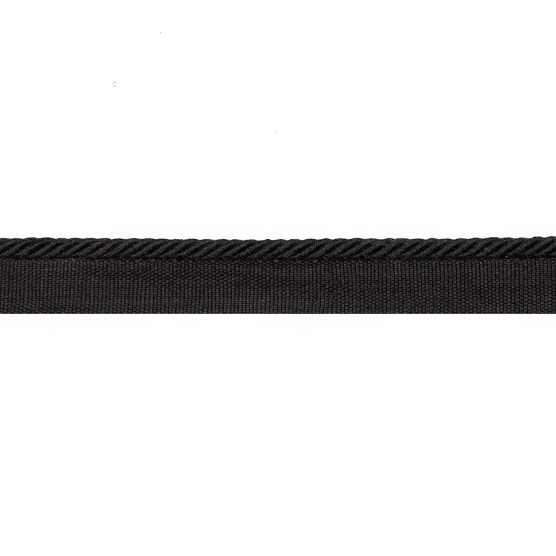 BRUNSCHWIG & FILS - PICARDY CORD- NOIR - Fabric by the Yard NOIR