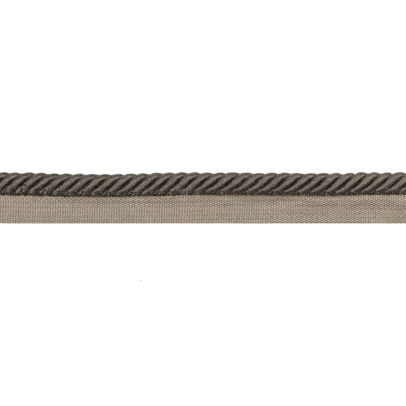 BRUNSCHWIG & FILS - BARODET CORD- CHARCOAL - Fabric by the Yard CHARCOAL