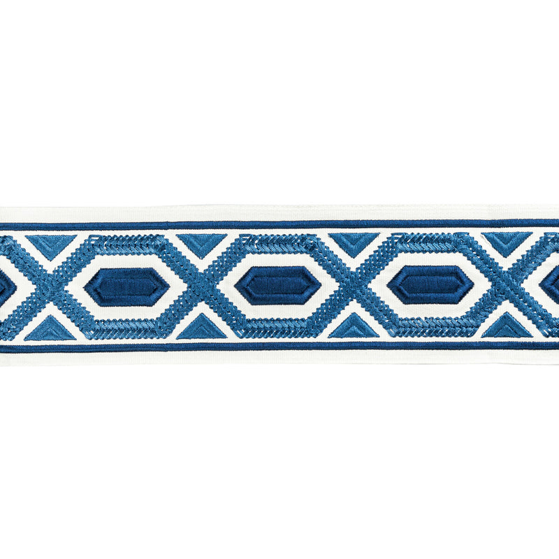 BRUNSCHWIG & FILS - AVRIL TAPE- BLUE - Fabric by the Yard BLUE