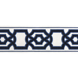 BRUNSCHWIG & FILS - CERISE TAPE- NAVY - Fabric by the Yard
