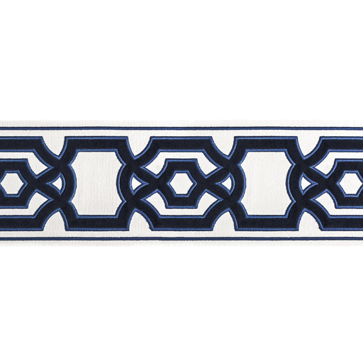 BRUNSCHWIG & FILS - CERISE TAPE- NAVY - Fabric by the Yard NAVY