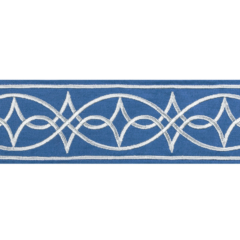 BRUNSCHWIG & FILS - ANAELLE TAPE- BLUE - Fabric by the Yard BLUE