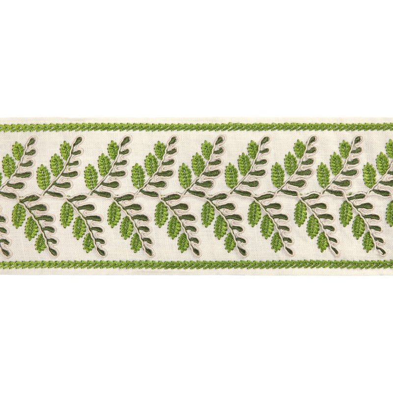 BRUNSCHWIG & FILS - FOUGERE BORDER- LEAF - Fabric by the Yard LEAF