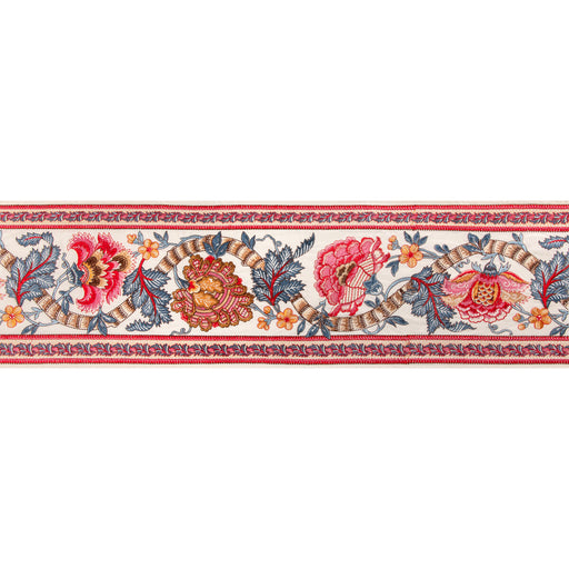 BRUNSCHWIG & FILS - LAURIS BORDER- RED/BLUE - Fabric by the Yard RED/BLUE