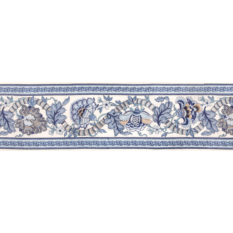 BRUNSCHWIG & FILS - LAURIS BORDER- BLUE/SKY - Fabric by the Yard BLUE/SKY