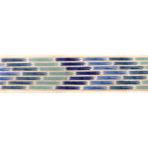 BRUNSCHWIG & FILS - CASCADE BORDER- BLUE/SKY - Fabric by the Yard BLUE/SKY