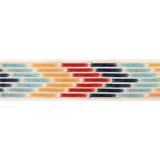 BRUNSCHWIG & FILS - CASCADE BORDER- RED/BLUE - Fabric by the Yard