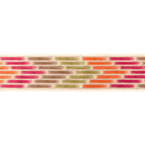 BRUNSCHWIG & FILS - CASCADE BORDER- BERRY/LEAF - Fabric by the Yard