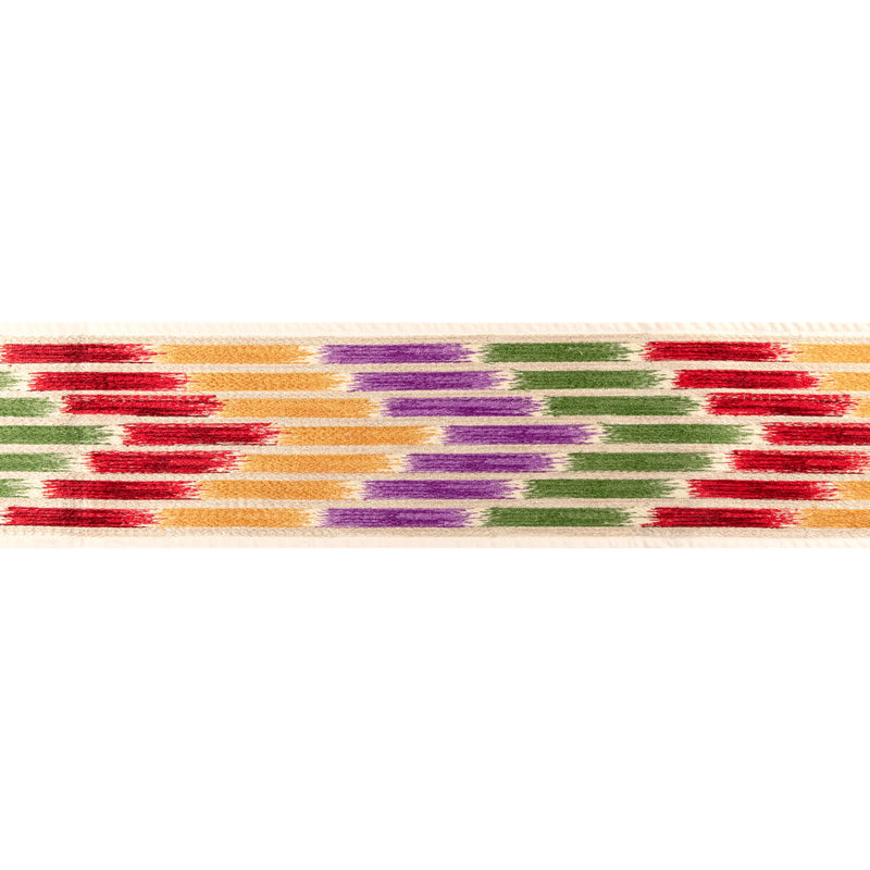 BRUNSCHWIG & FILS - CASCADE BORDER- FIESTA - Fabric by the Yard FIESTA