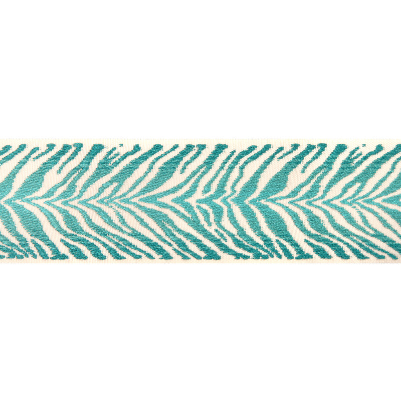 BRUNSCHWIG & FILS - TIGRE TAPE- AQUA - Fabric by the Yard AQUA