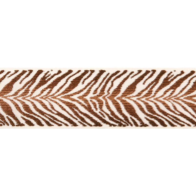 BRUNSCHWIG & FILS - TIGRE TAPE- COFFEE - Fabric by the Yard COFFEE