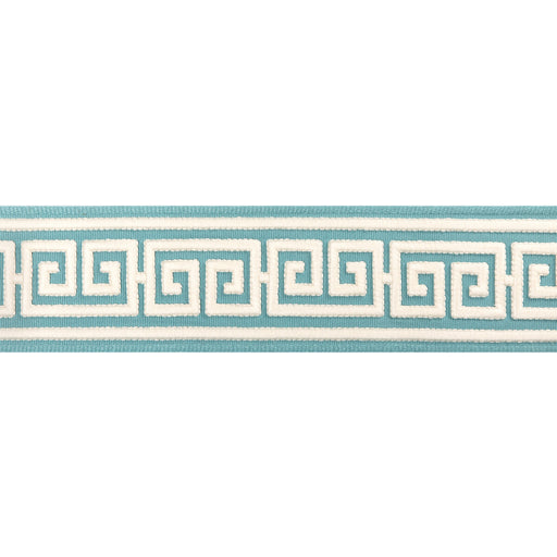 BRUNSCHWIG & FILS - PAROS TAPE- AQUA - Fabric by the Yard AQUA