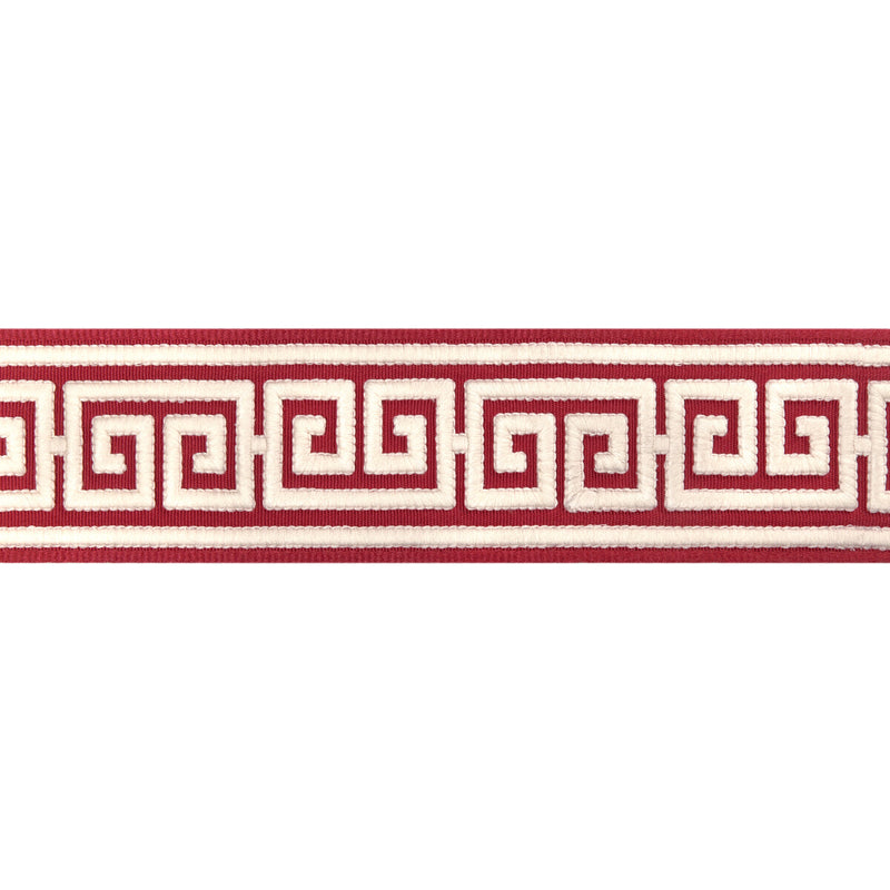 BRUNSCHWIG & FILS - PAROS TAPE- RED - Fabric by the Yard RED