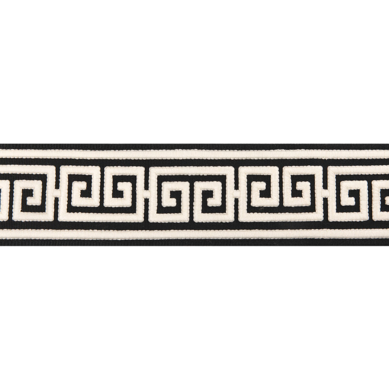 BRUNSCHWIG & FILS - PAROS TAPE- BLACK - Fabric by the Yard BLACK