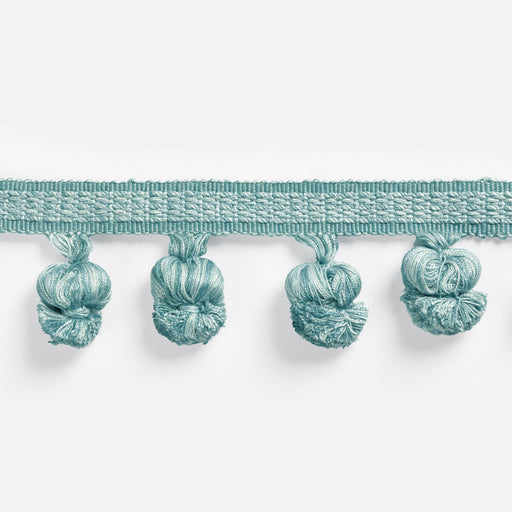 BRUNSCHWIG & FILS - MONTCEL POM FRINGE - AQUA - Fabric By The YARD