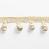 BRUNSCHWIG & FILS - MONTCEL POM FRINGE - IVORY - Fabric By The YARD
