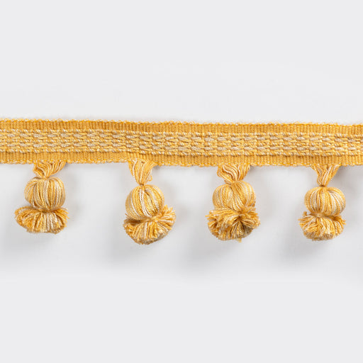 BRUNSCHWIG & FILS - MONTCEL POM FRINGE - GOLD - Fabric By The YARD