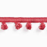 BRUNSCHWIG & FILS - MONTCEL POM FRINGE - ROSE - Fabric By The YARD