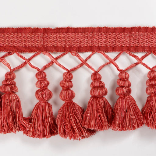 BRUNSCHWIG & FILS - MONTCEL TASSEL FRINGE - RED - Fabric By The YARD
