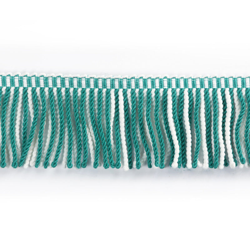 BRUNSCHWIG & FILS - SAVOIE BULLION - AQUA/IVORY - Fabric By The YARD