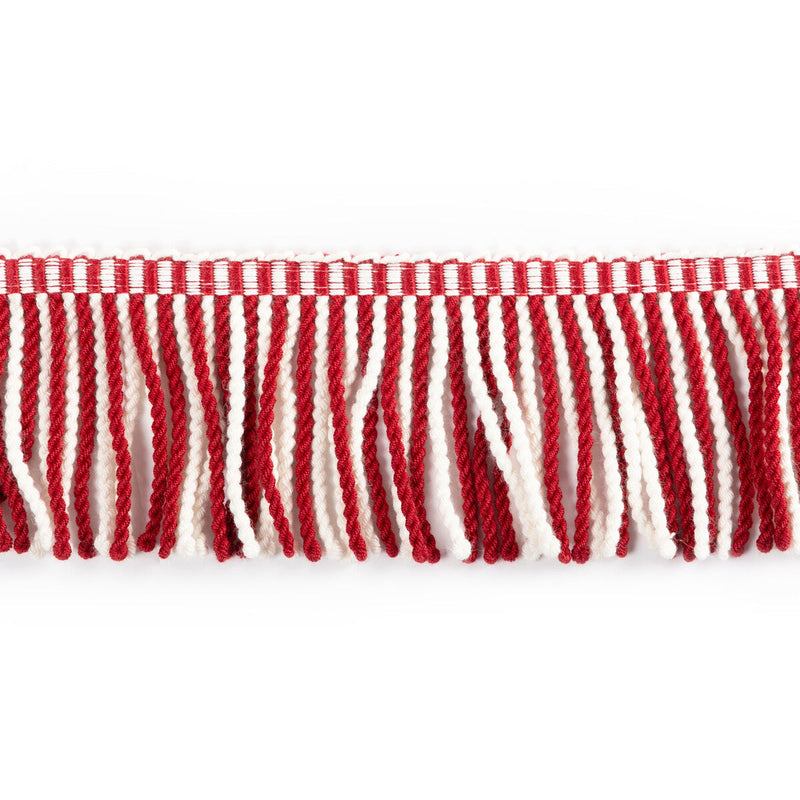 BRUNSCHWIG & FILS - SAVOIE BULLION - RED/IVORY - Fabric By The YARD