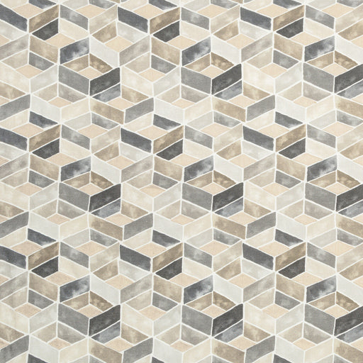 KRAVET COUTURE - TESSERAE- PEWTER - Fabric by the Yard PEWTER