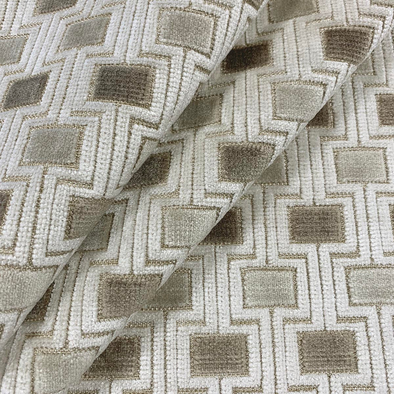 TETRIS - NATURAL - Mag Fabrics - Fabric By The Yard