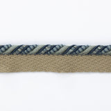 LEE JOFA - PERANDOR SMALL CORD (FLANGE)- BLUE - Fabric by the Yard