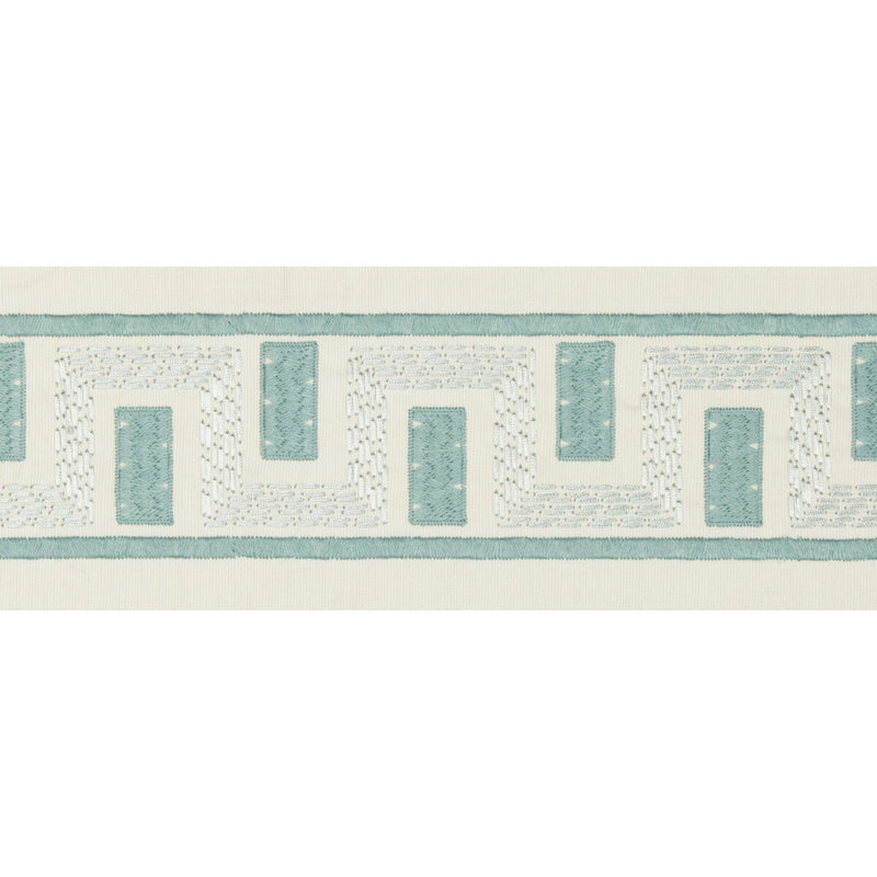 LEE JOFA - SEACLIFFE TAPE- AQUA - Fabric by the Yard AQUA
