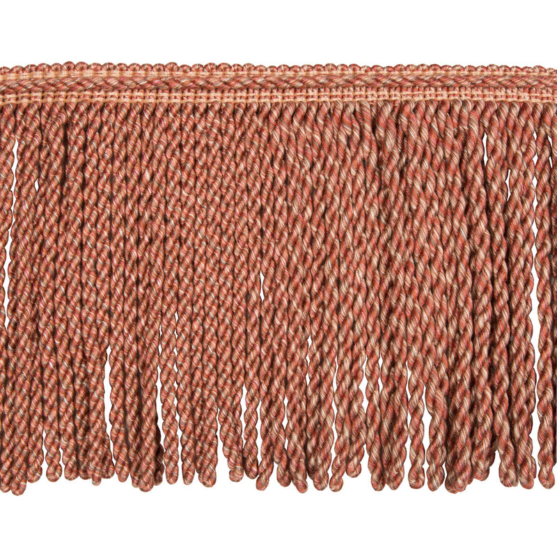 LEE JOFA MODERN - FELIX FRINGE- BRICK/ECRU - Fabric by the Yard BRICK/ECRU