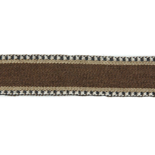 LEE JOFA - DANAKIL TAPE- COCOA/EBONY - Fabric by the Yard COCOA/EBONY