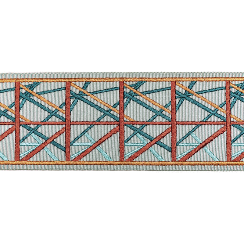 LEE JOFA MODERN - SIMPATICO TAPE- CORAL - Fabric by the Yard CORAL