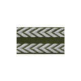 LEE JOFA - CHEVRON BRAID- OLIVE GREEN & FLAX - Fabric by the Yard