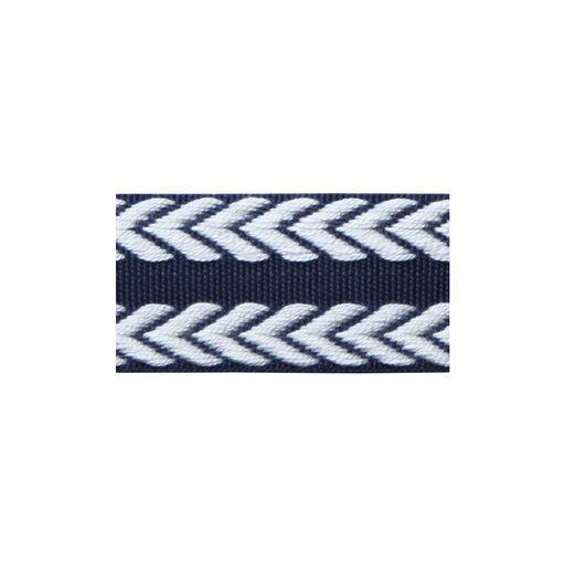 LEE JOFA - CHEVRON BRAID- NAVY & WHITE - Fabric by the Yard NAVY & WHITE