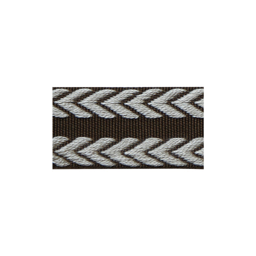 LEE JOFA - CHEVRON BRAID- BROWN & FLAX - Fabric by the Yard BROWN & FLAX
