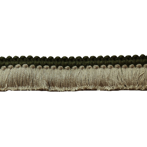 LEE JOFA - CUT RUCHE TWO- GREEN & FLAX - Fabric by the Yard GREEN & FLAX