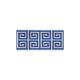 LEE JOFA - GREEK EMB BORDER- NAVY - Fabric by the Yard
