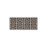 LEE JOFA - GREEK EMB BORDER- BROWN - Fabric by the Yard